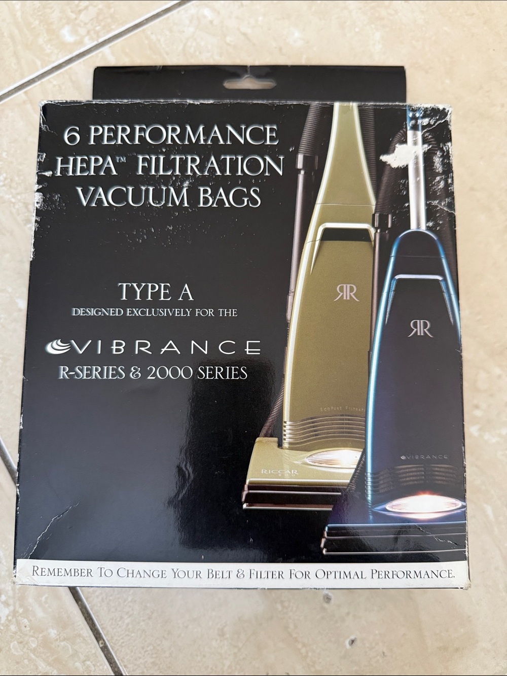 Riccar Type A Vibrance Genuine HEPA Bags for R Series & 2000 Series 6 Pack RAH-6